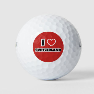 I Liebe Schweiz Golfball