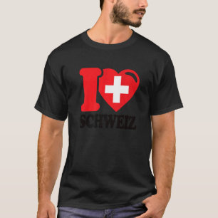 I Liebe Schweiz Heimat Schweiz Flaggenschweiz T-Shirt