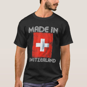 I Liebe Schweiz in meinem Dna Schweizer Flaggensta T-Shirt