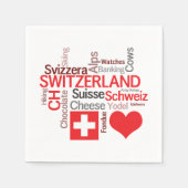 I Liebe Schweiz - Lieblingsschweizer Serviette (Vorderseite)