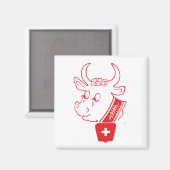 I Liebe Schweiz Magnet (Vorderseite/Rückseite)