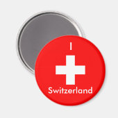 I Liebe Schweiz Magnet (Vorderseite/Rückseite)