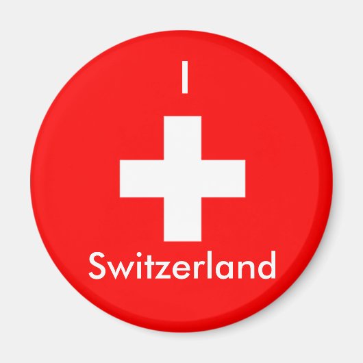 I Liebe Schweiz Magnet (Vorne)