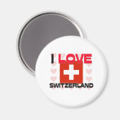 I Liebe Schweiz Magnet (Vorderseite/Rückseite)
