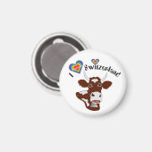 I Liebe Schweiz Magnet (Vorderseite/Rückseite)