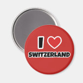 I Liebe Schweiz Magnet (Vorderseite/Rückseite)