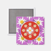I Liebe Schweiz Magnet (Vorderseite/Rückseite)