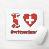 I Liebe Schweiz Mousepad (Mit Mouse)