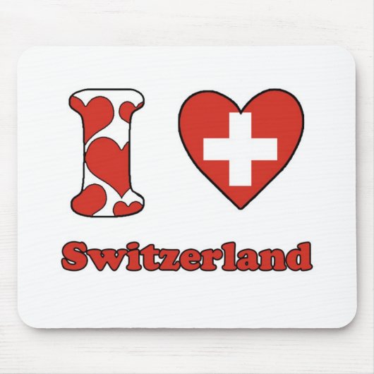 I Liebe Schweiz Mousepad (Vorne)