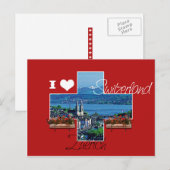I Liebe Schweiz Postkarte (Vorne/Hinten)