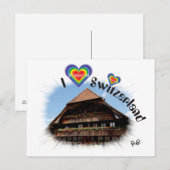 I Liebe Schweiz Postkarte (Vorne/Hinten)