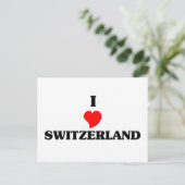 I Liebe Schweiz Postkarte (Stehend Vorderseite)