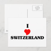 I Liebe Schweiz Postkarte (Vorne/Hinten)