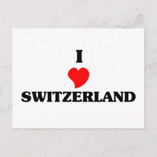 I Liebe Schweiz Postkarte