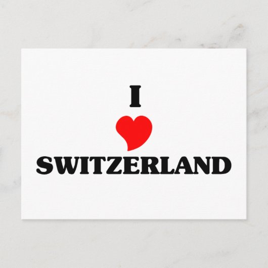 I Liebe Schweiz Postkarte (Vorderseite)