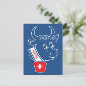 I Liebe Schweiz Postkarte (Stehend Vorderseite)