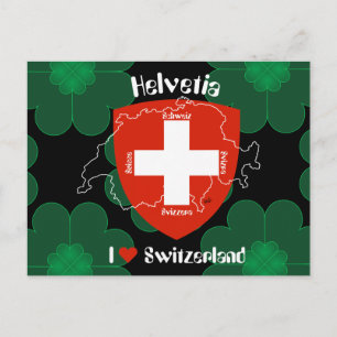I Liebe Schweiz Postkarte