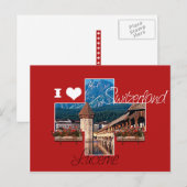 I Liebe Schweiz Postkarte (Vorne/Hinten)