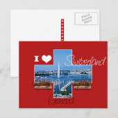 I Liebe Schweiz Postkarte (Vorne/Hinten)