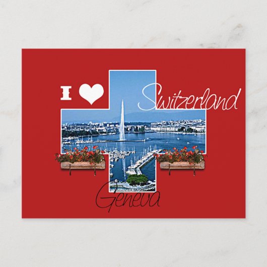 I Liebe Schweiz Postkarte (Vorderseite)