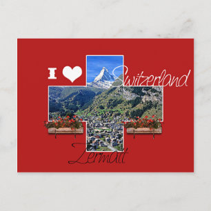 I Liebe Schweiz Postkarte
