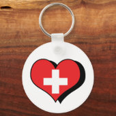 I Liebe Schweiz Schlüsselanhänger (Vorderseite)