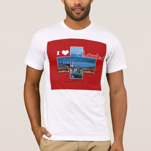 I Liebe Schweiz T-Shirt (Vorderseite)