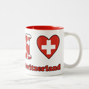 I Liebe Schweiz Zweifarbige Tasse