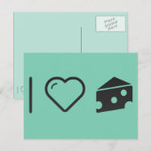 I Liebe Schweizer Käse Postkarte (Vorne/Hinten)