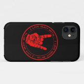 I Liebe Schwermetall Case-Mate iPhone Hülle (Rückseite (Horizontal))