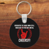 I Liebe Schwermetall Schlüsselanhänger (Rückseite)