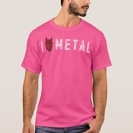 I Liebe Schwermetall T-Shirt (Vorderseite)