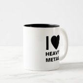 I Liebe-Schwermetall-Tasse Zweifarbige Tasse (VorderseiteRechts)