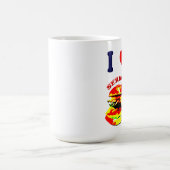 I Liebe Schwerwiegende Burger Kaffeetasse (Mittel)