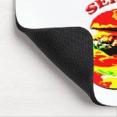 I Liebe Schwerwiegende Burger Mousepad (Ecke)
