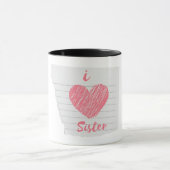 I Liebe Schwester Tasse (Zentrum)