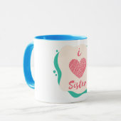 I Liebe Schwester Tasse (Vorderseite Links)