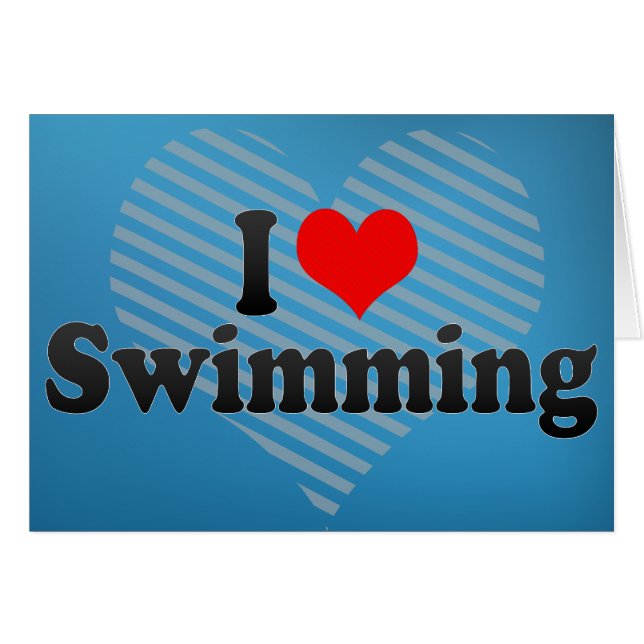 I Liebe Schwimmen (Vorderseite (Horizontal))