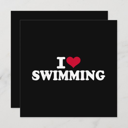 I Liebe schwimmen (Vorne/Hinten)