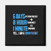 I Liebe Schwimmen - Kindergartendesign Magnet (Vorne)