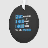 I Liebe Schwimmen - Kindergartendesign Ornament (Vorderseite)
