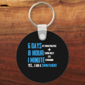 I Liebe Schwimmen - Kindergartendesign Schlüsselanhänger (Vorderseite)