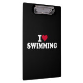 I Liebe schwimmen Klemmbrett (Rechts)
