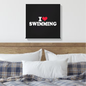 I Liebe schwimmen Leinwanddruck (Insitu (Schlafzimmer))