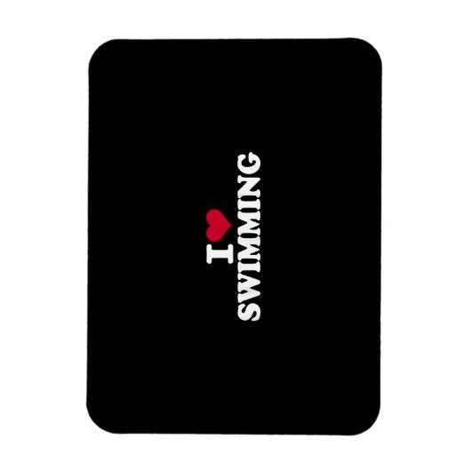 I Liebe schwimmen Magnet (Vertikal)