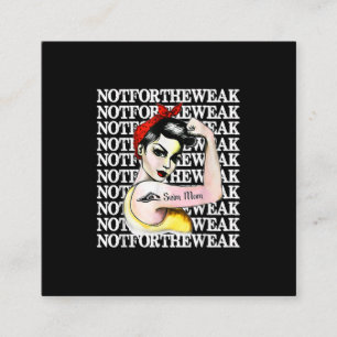 I Liebe Schwimmen - Mama nicht schwach Quadratische Visitenkarte