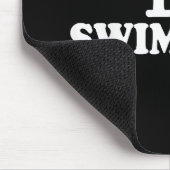 I Liebe schwimmen Mousepad (Ecke)