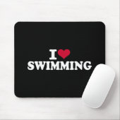 I Liebe schwimmen Mousepad (Mit Mouse)