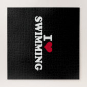I Liebe schwimmen Puzzle (Horizontal)