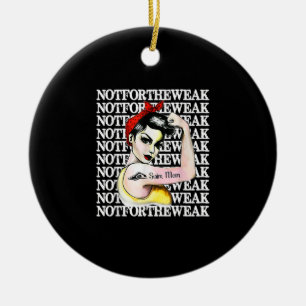 I Liebe Schwimmen - Schwimmbad Mama nicht schwach  Keramik Ornament